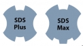 Systém upínání nástrojů SDS Plus vyvinula společnost Bosch a název vznikl složením počátečních písmen Steck-Dreh-Sitz (Vložit – Otočit – Držet). Systém SDS je nedílnou součástí každého kladiva s elektro-pneumatickým příklepem. SDS Max je nejrozšířenějším systémem pro vrtací kladiva a sekací kladiva v hmotnostní kategorii 5–11 kg. Stopka nástroje SDS Max má průměr 18 mm a je doplněna třemi podélnými drážkami, které slouží k přesnějšímu vedení nástroje při použitém příklepu. Další dvě drážky slouží pro aretaci nástroje pomocí ocelové kuličky. (2)